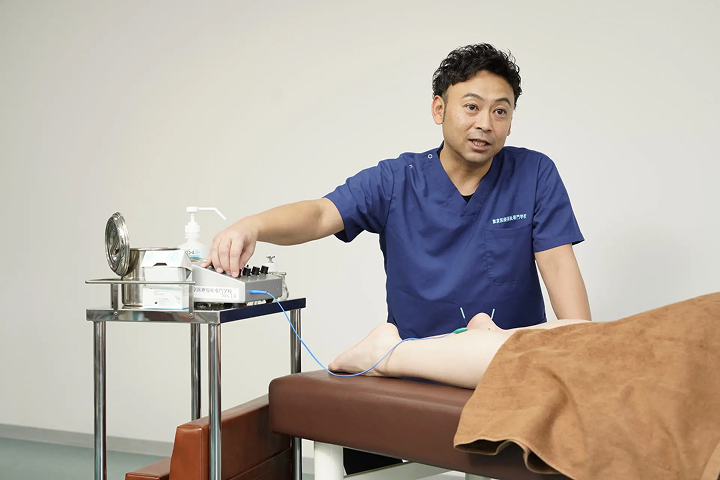 スポーツ障害に対する鍼通電療法を体験しよう