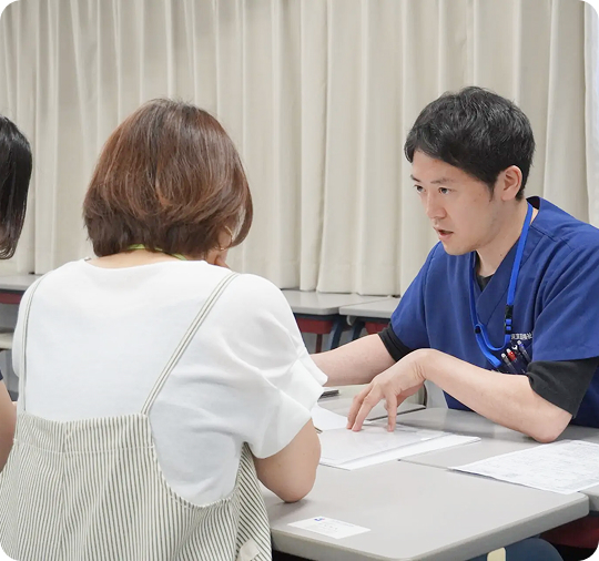 個別相談で入試・学費・学校生活の不安を相談できる